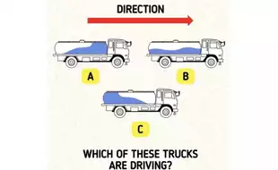 Brain Teaser Of The Day: Use Logical Reasoning To Determine Which Of These Trucks Is Moving?