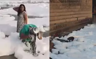 Woman Washes Hair In Yamuna With Toxic, Hazardous Foam; Know Serious Health Effects As Delhi-NCR Pollution Continues Unabated