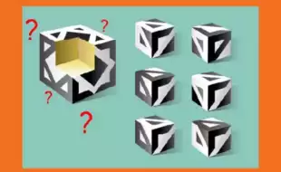 Brain Teaser Of The Day: Can You Find The Missing Piece That Fits The Cube On The Left?