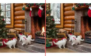 Christmas Special: Spot The Difference In 5 Seconds – Only 1% People Can Get It Right!